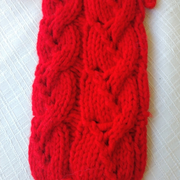 Hand Crafted Bottle Vase Cover Red Holiday Bar Cart Essential Botanical - Picture 9 of 16